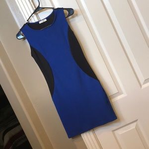 Black and blue business dress